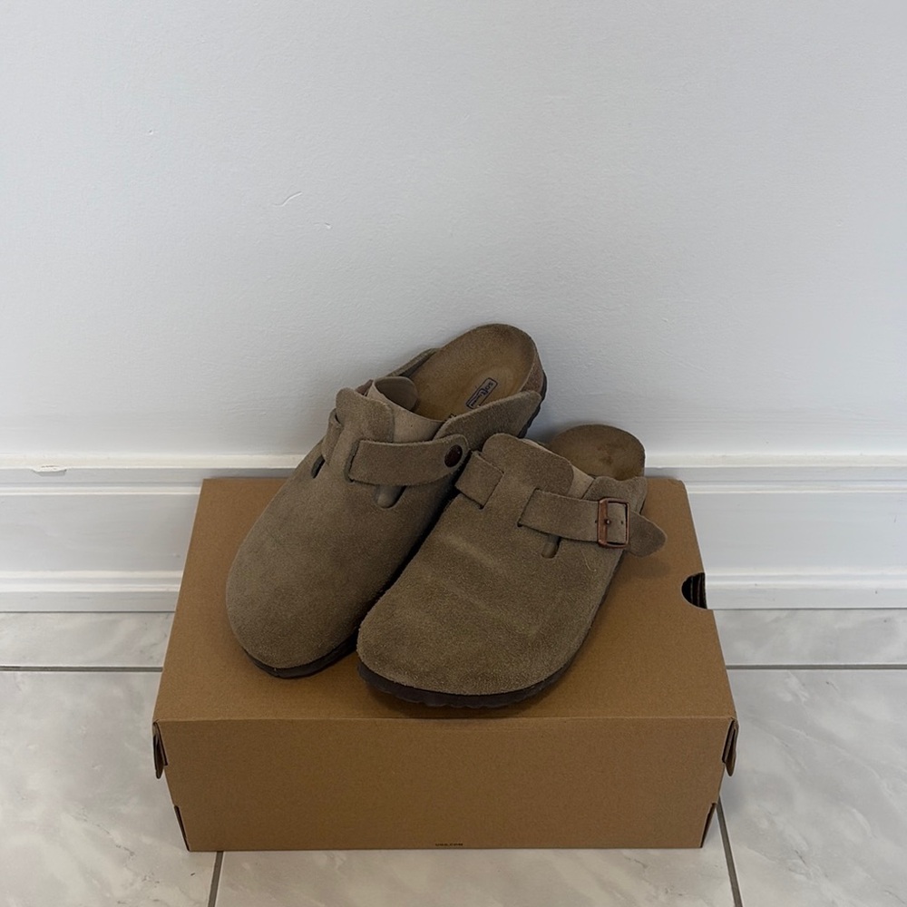 Brikenstock suede clogs in Size 37
